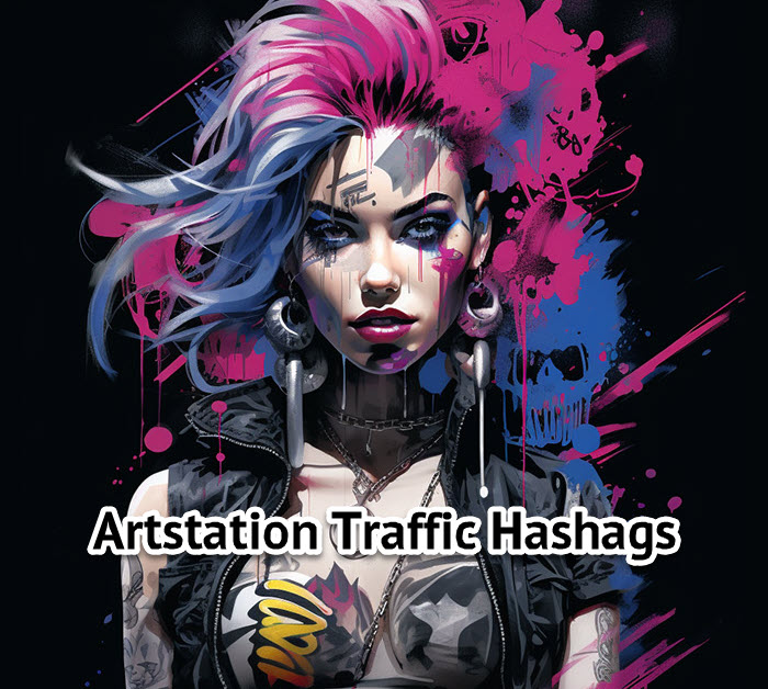 artstation top traffic hashtags